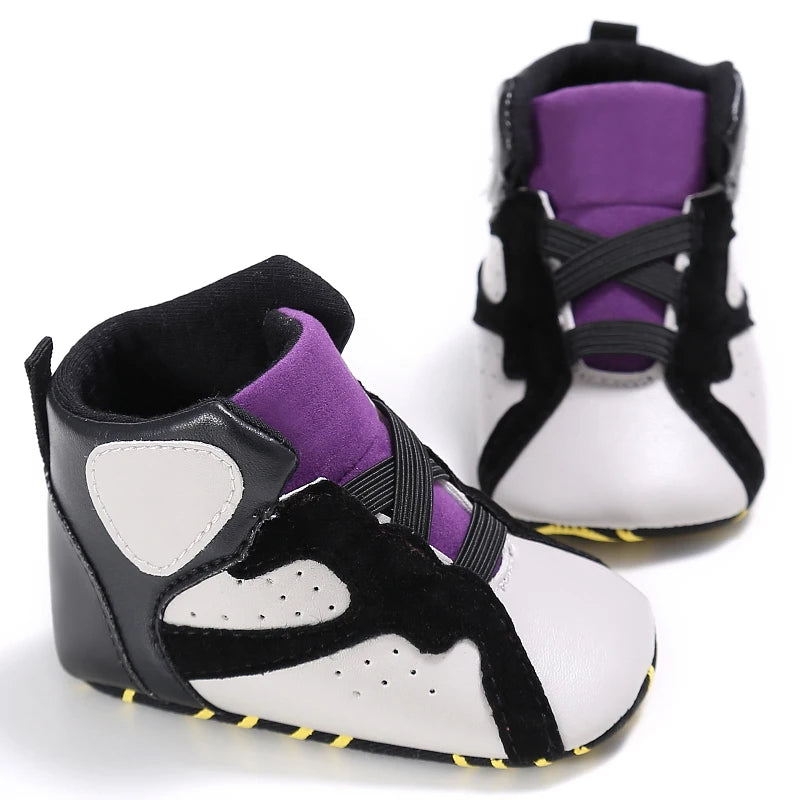 Baby High Top Basketball Sneakers Anti-Slip Casual Sports Shoes 