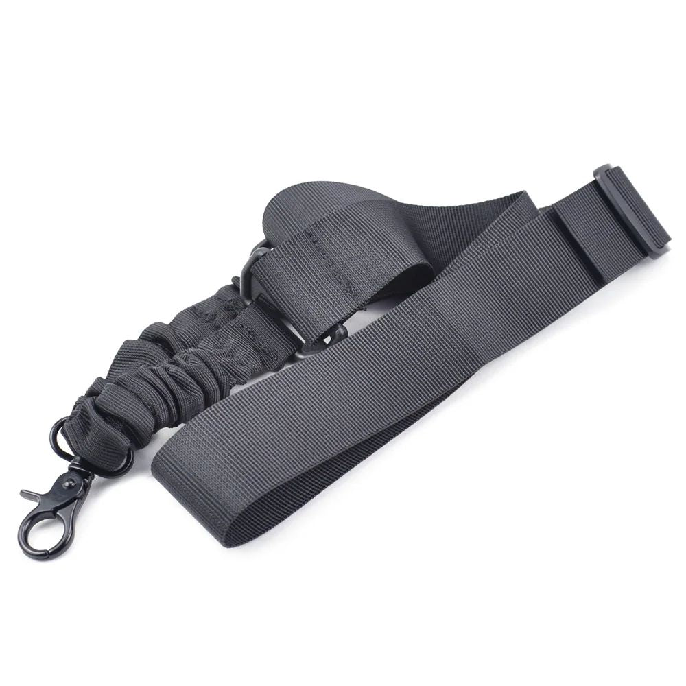 Correa de hombro para pistola de un solo punto, cinturón ajustable, accesorios de caza al aire libre, cuerda elástica para Rifle