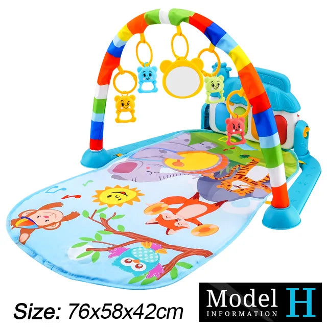 Soporte de Fitness para bebé, juego de música, juguetes de actividades de gimn
