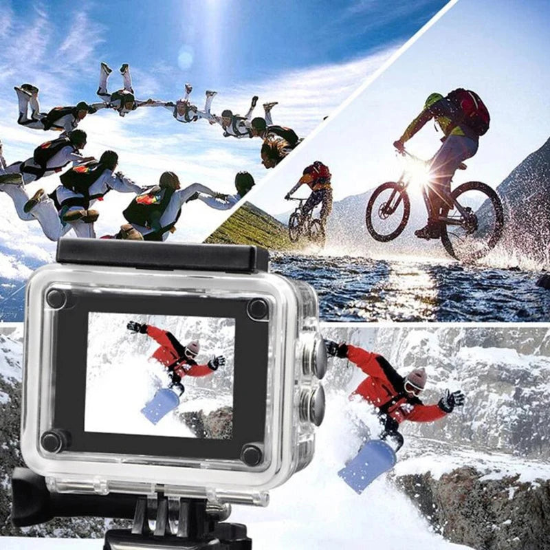 4K 1080P/30FPS WiFi 2.0" 170D Action Camera Underwater Camcorder 