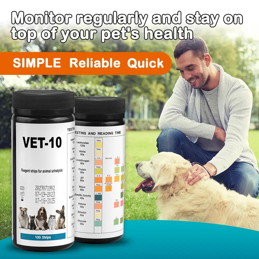 Urine Test Strips for Cats and Dogs, UTI Test Kit for Cats and Dogs 