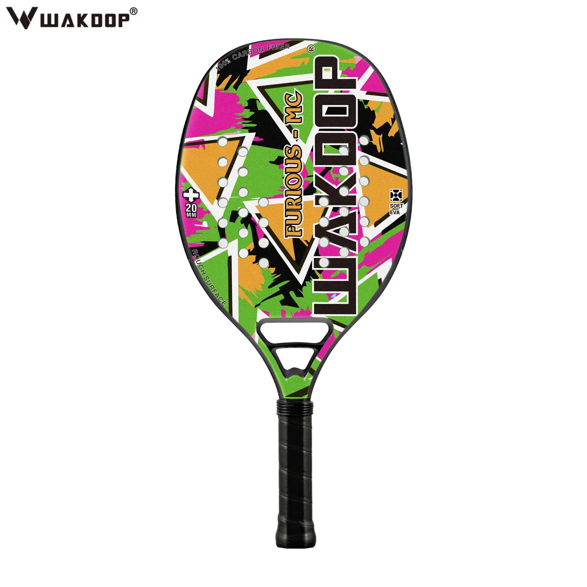 Professional Carbon Beach Tennis Racket Rough Face Tennis Racquet 