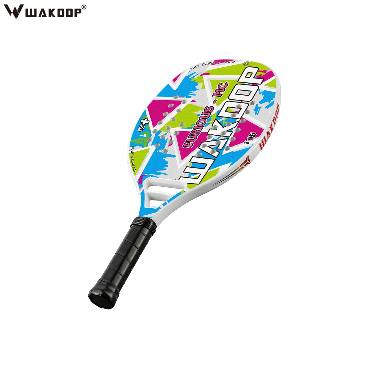 Professional Carbon Beach Tennis Racket Rough Face Tennis Racquet 