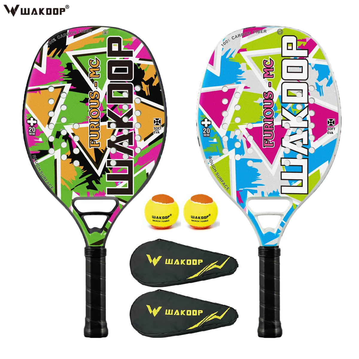 Professional Carbon Beach Tennis Racket Rough Face Tennis Racquet 