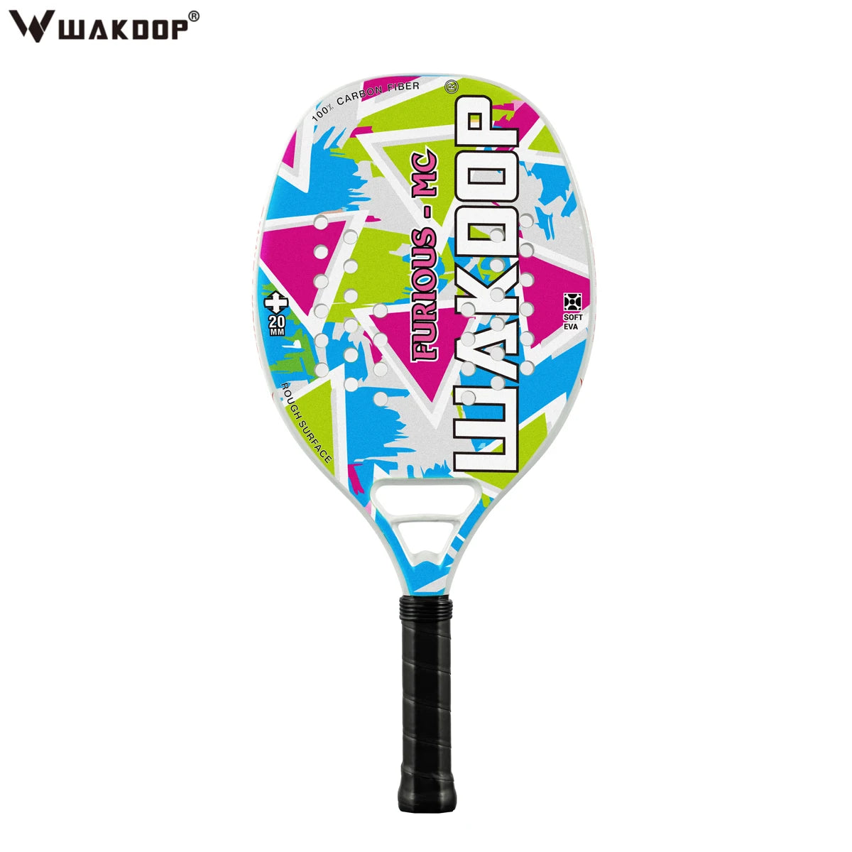 Professional Carbon Beach Tennis Racket Rough Face Tennis Racquet 