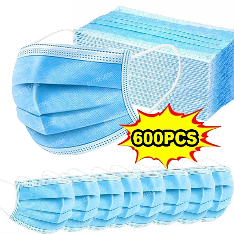 Adult Surgical Masks 3 Layers Protective Filter Mask 