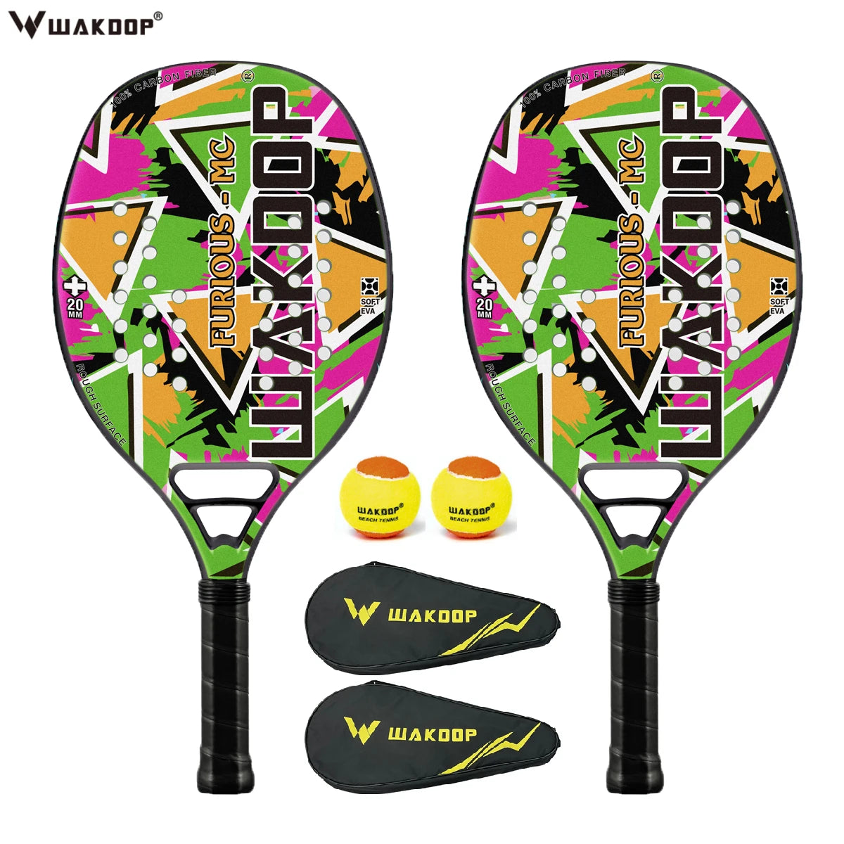 Professional Carbon Beach Tennis Racket Rough Face Tennis Racquet 