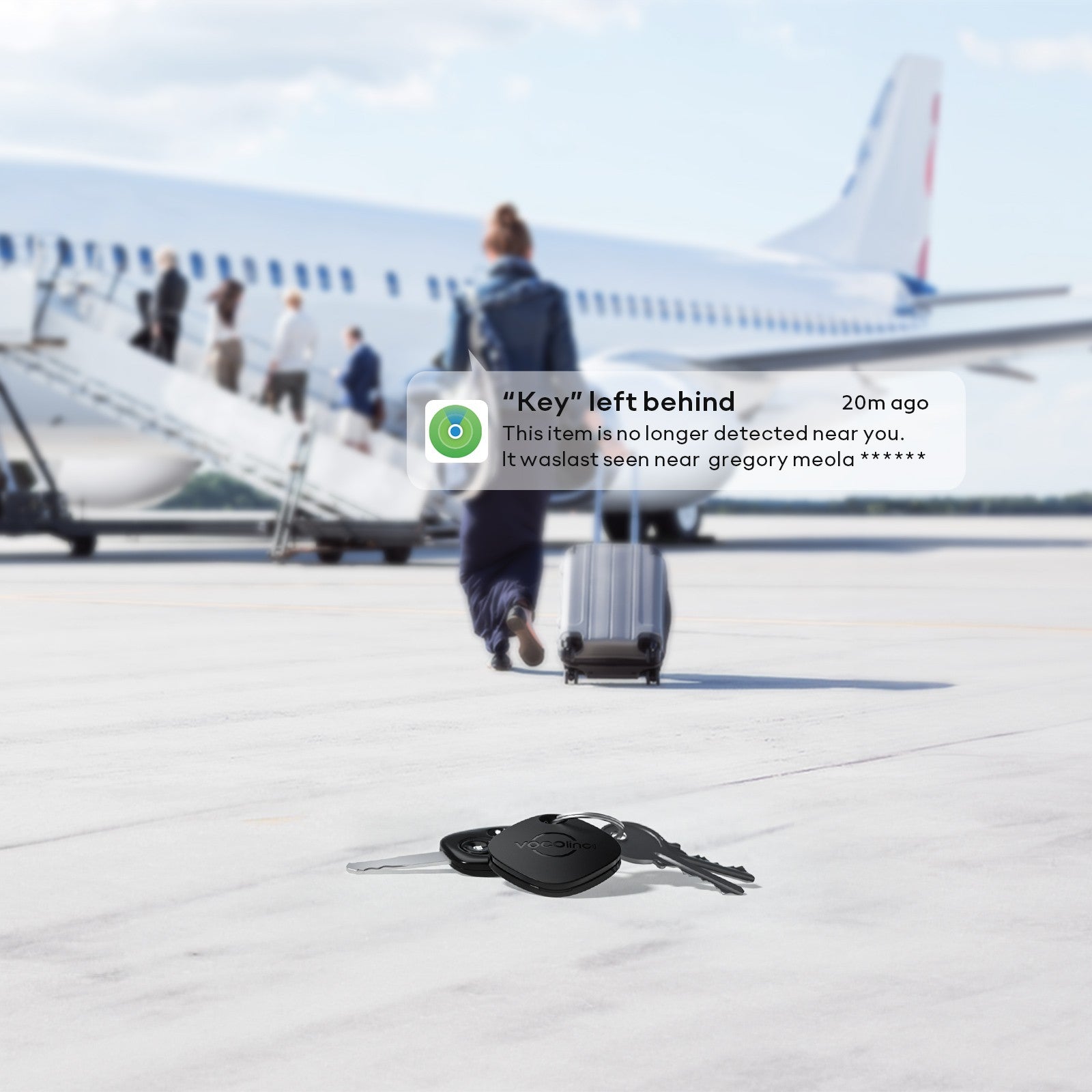 4 Uds VOCOlinc Mini etiqueta inteligente billetera para coche buscador de llaves encontrar mi aplicación (solo iOS) rastreador Bluetooth antipérdida