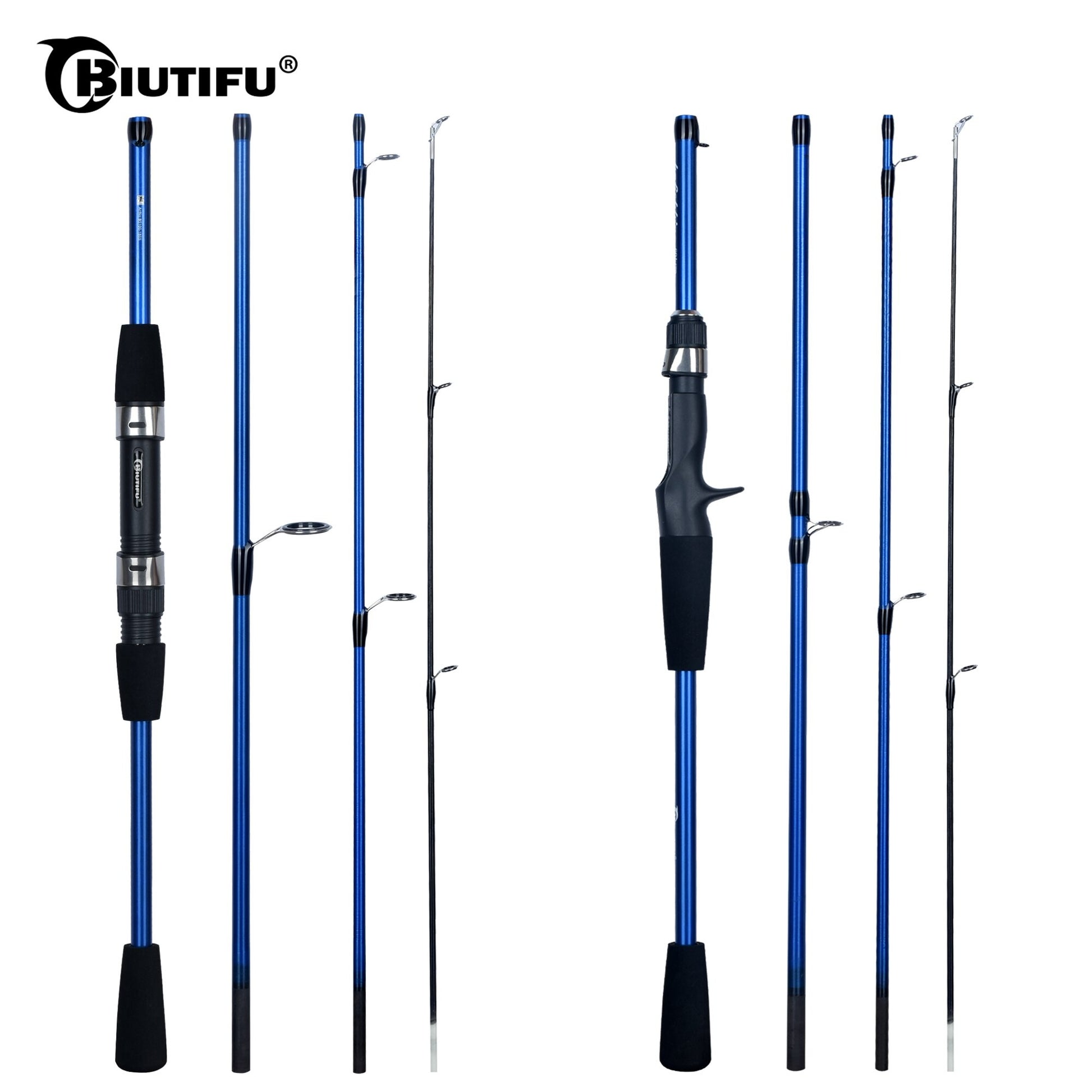 Mini palo de trucha biuTIFU para viaje con 4/5 de carbono