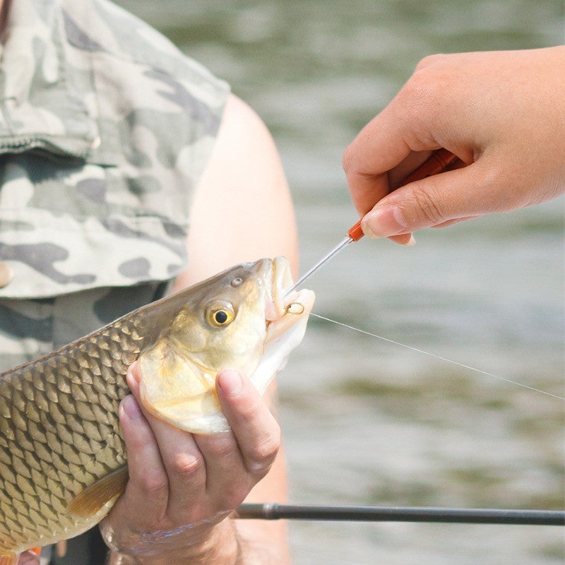 Nuevo removedor de anzuelos de pesca, aparejos de pesca rápidos de acero inoxidable, separador de anzuelos, Extractor de seguridad, aparejos de pesca, accesorios
