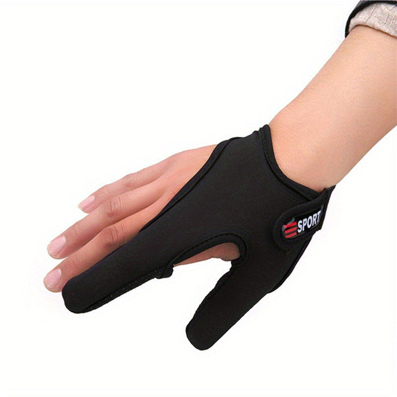 Guantes de pesca con 2 dedos, guantes transpirables, guantes antideslizantes usables, Protector de dedos para pesca, aparejos de pesca, caza, impermeables