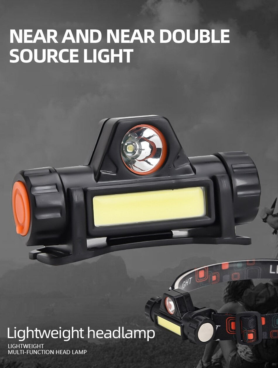 Faro recargable COB LED USB fuerte magnético potente faro Super brillante imperm