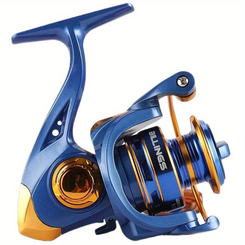 BILLINGS BF1000-7000, relación de engranaje 5,2: 1, arrastre máximo de 22 libras, carrete poco profundo, carrete de pesca giratorio, para agua dulce y salada