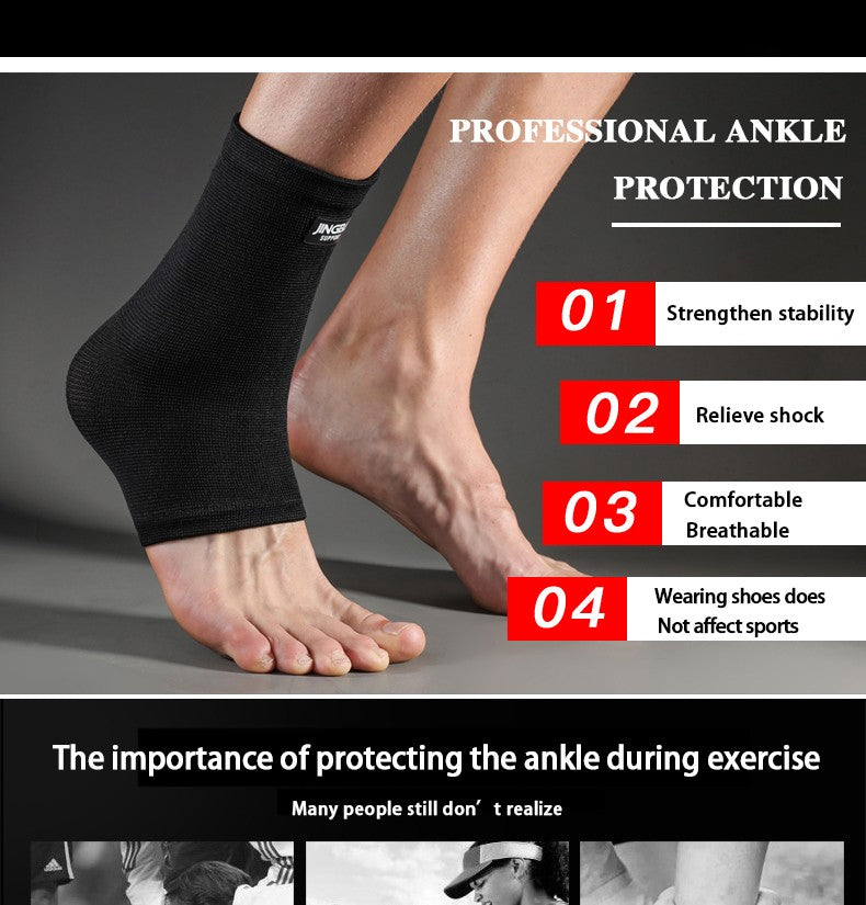 Soporte JINGBA, 1 Uds., envío directo, tobillera de compresión de nailon negro, Protector de soporte para deportes al aire libre, articulación protectora del tobillo
