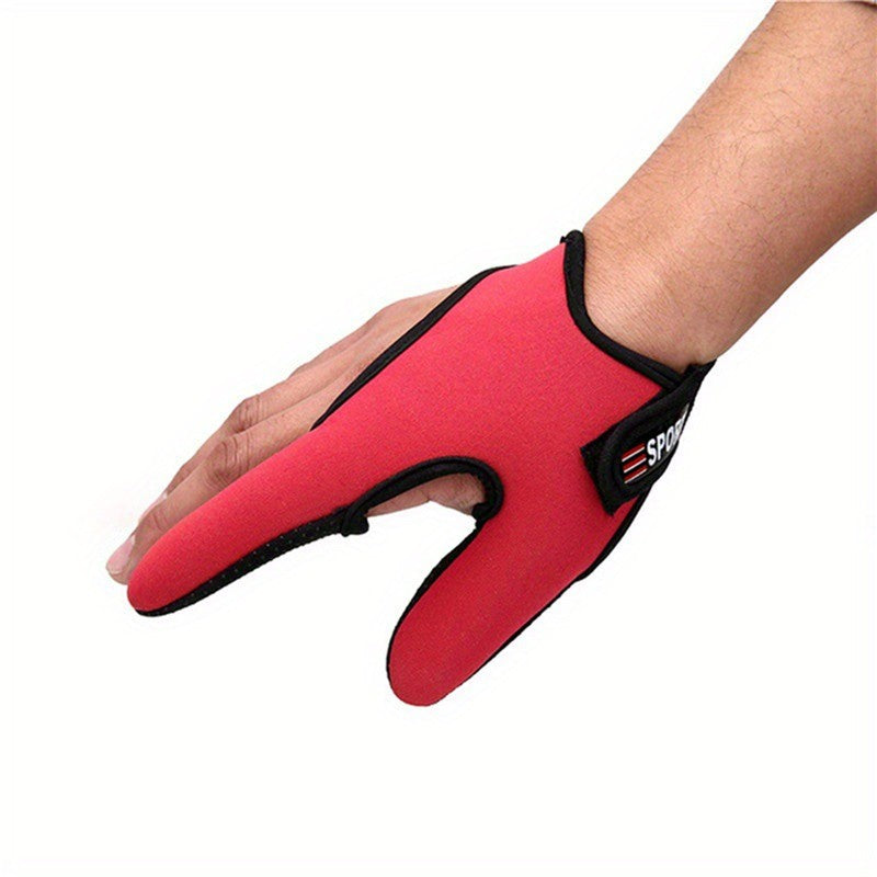 Guantes de pesca con 2 dedos, guantes transpirables, guantes antideslizantes usables, Protector de dedos para pesca, aparejos de pesca, caza, impermeables