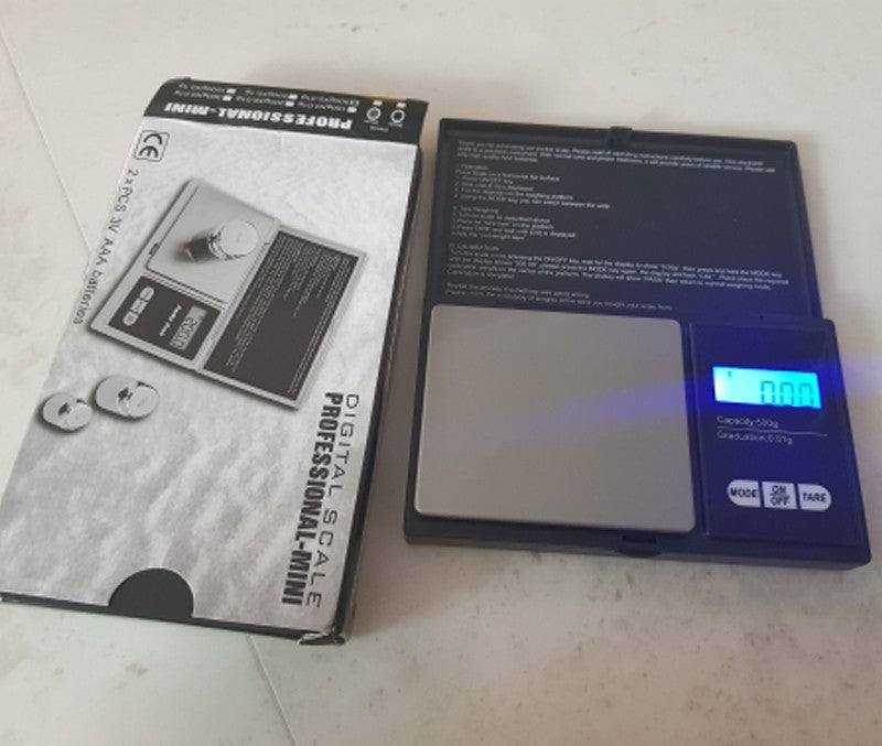 Mini báscula electrónica de acero inoxidable para joyería, báscula Digital de bolsillo, balanza de peso de gramos de oro, báscula de bolsillo portátil
