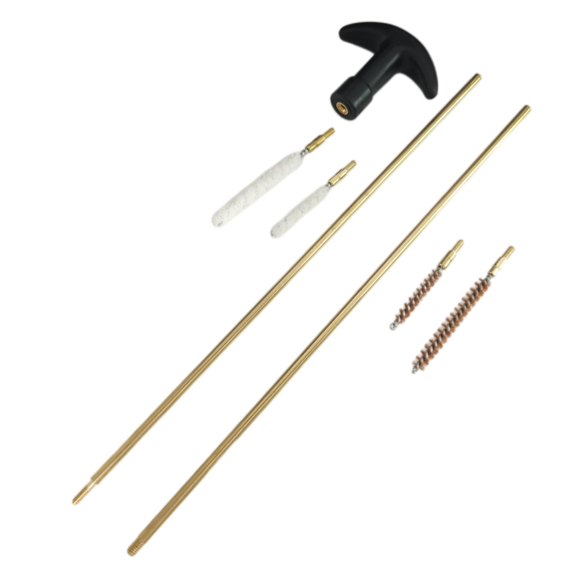 Kit de limpieza de Rifle de aire táctico GAMO, 4,5mm, 5,5mm, cepillo de alambre de limpieza de barril, fregonas de lana para caza. 177.22 Rifles y pistolas