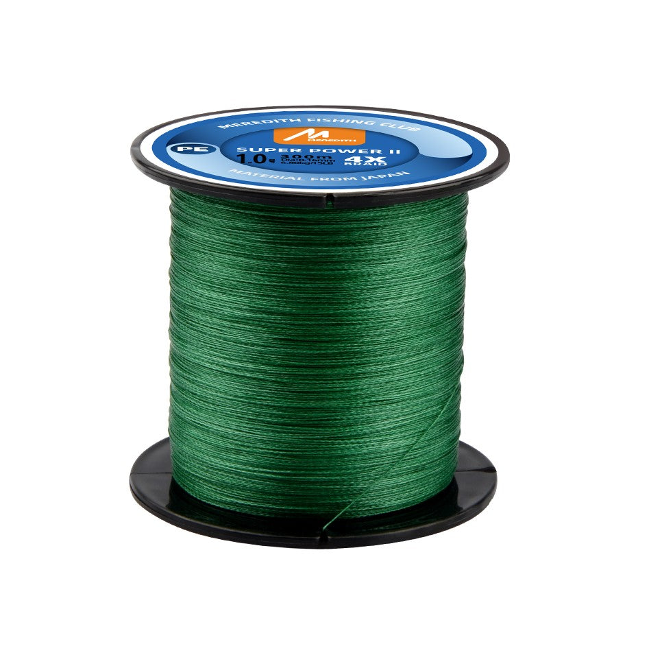 MEREDITH-línea de pesca trenzada de PE, 4 hebras, 300M, 15-80lb, sedal de pesca suave multifilamento para señuelo de pesca