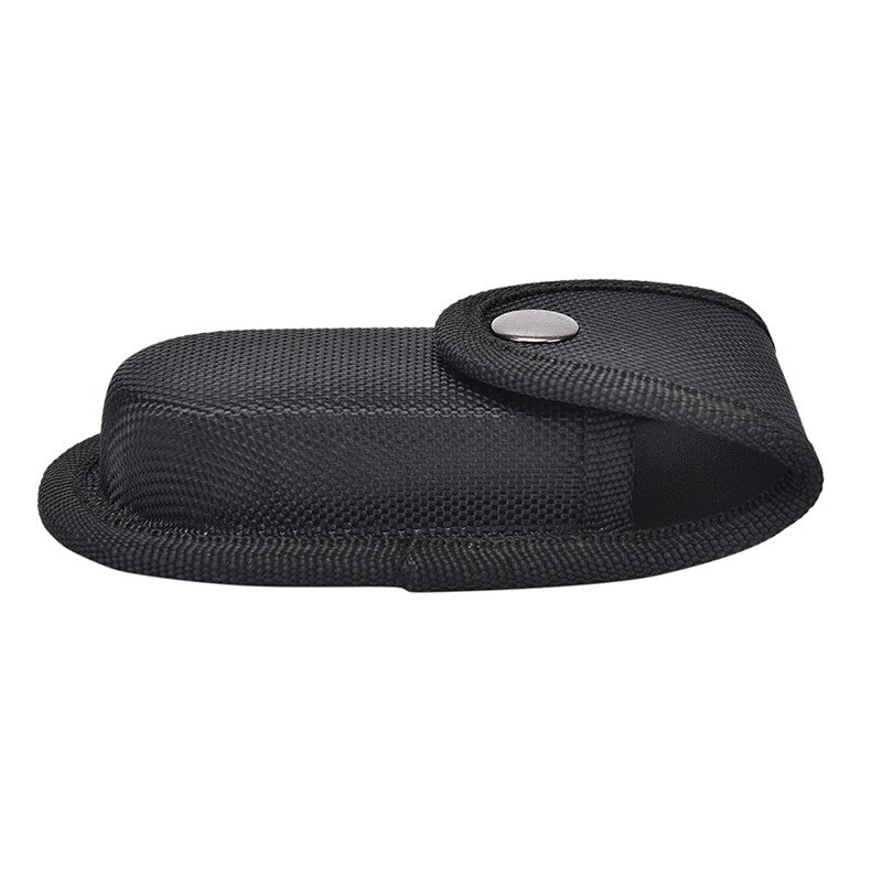 Funda negra plegable para guardar cuchillos, bolsa con alicates, cinturón de nailon, bolsillo de transporte, soporte para linterna, paquete de cintura