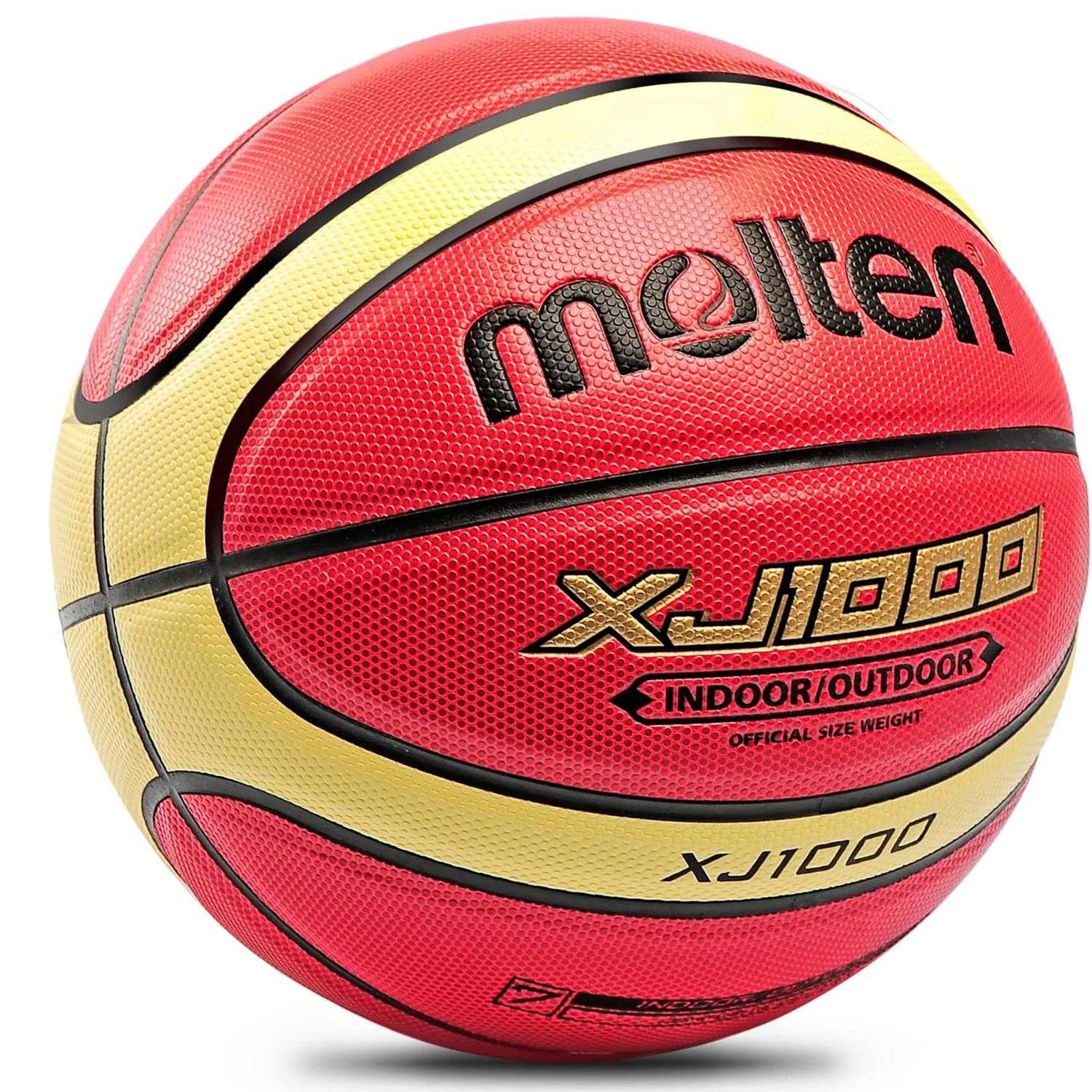 Baloncesto fundido XJ1000 Talla 6, 7 Entrenamiento interior/exterior Baloncesto de cuero PU resistente al desgaste