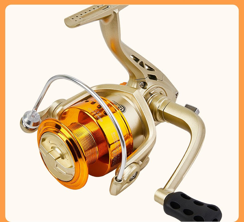 Carrete de pesca giratorio BILLINGS para agua dulce y salada, carrete ultraligero plegable, balancín izquierdo/derecho intercambiable, fácil de llevar