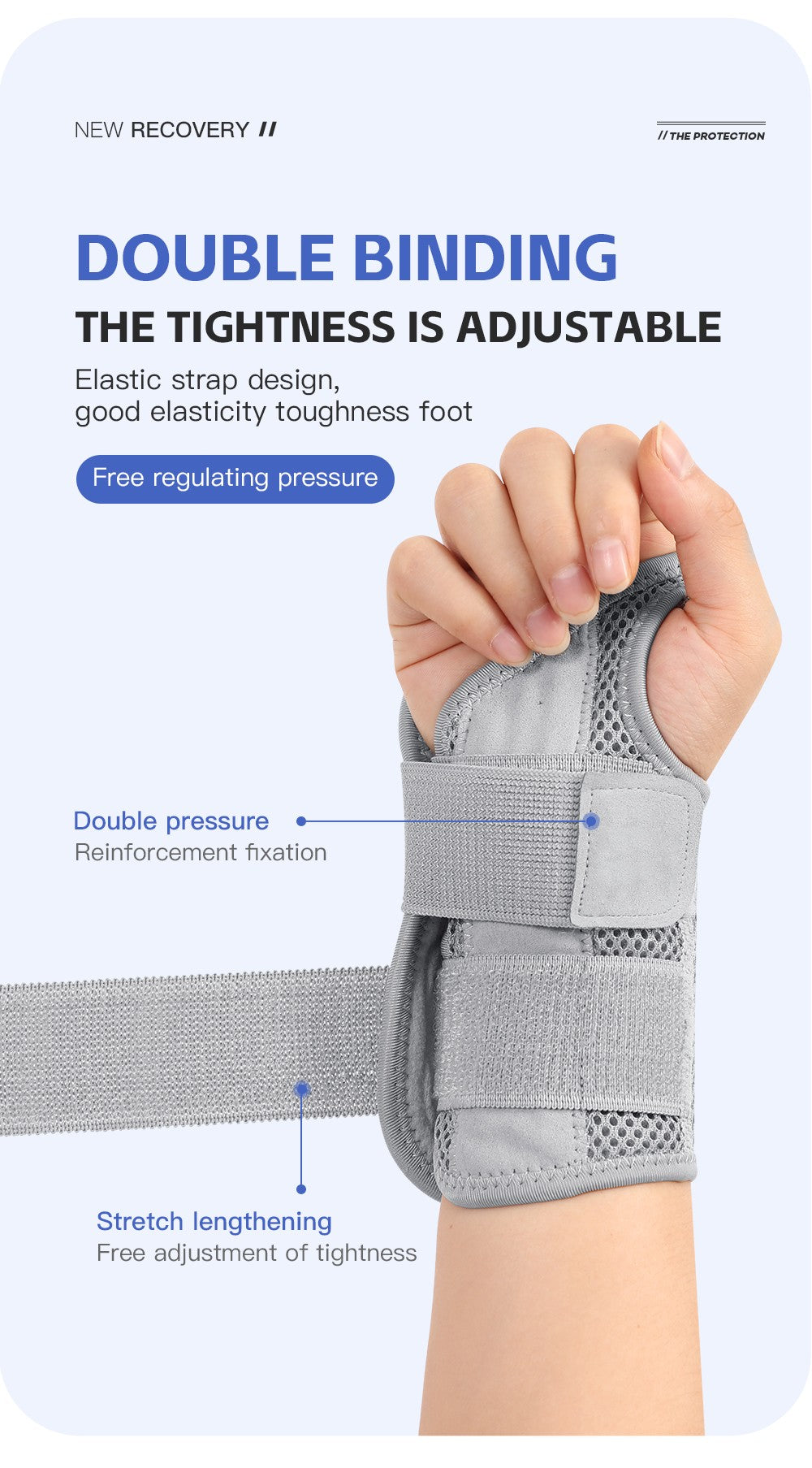 Muñequera para túnel carpiano, soporte con férulas, soporte de mano para artritis, tendinitis, esguince, lesiones, dolor de muñeca, 1 ud.