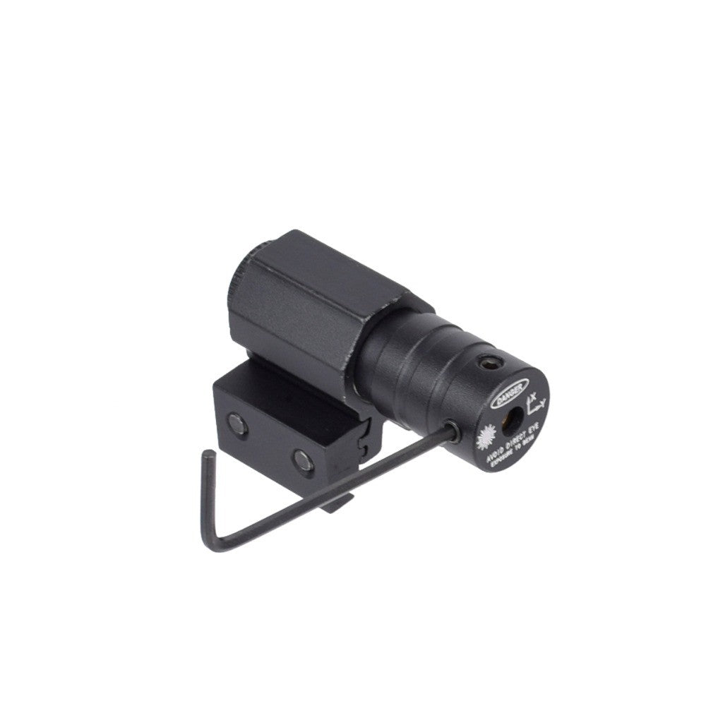 Mini mira láser táctica de punto rojo para Rifle, pistola de caza de tiro, juguete de caza ajustable de 11mm y 20mm con batería