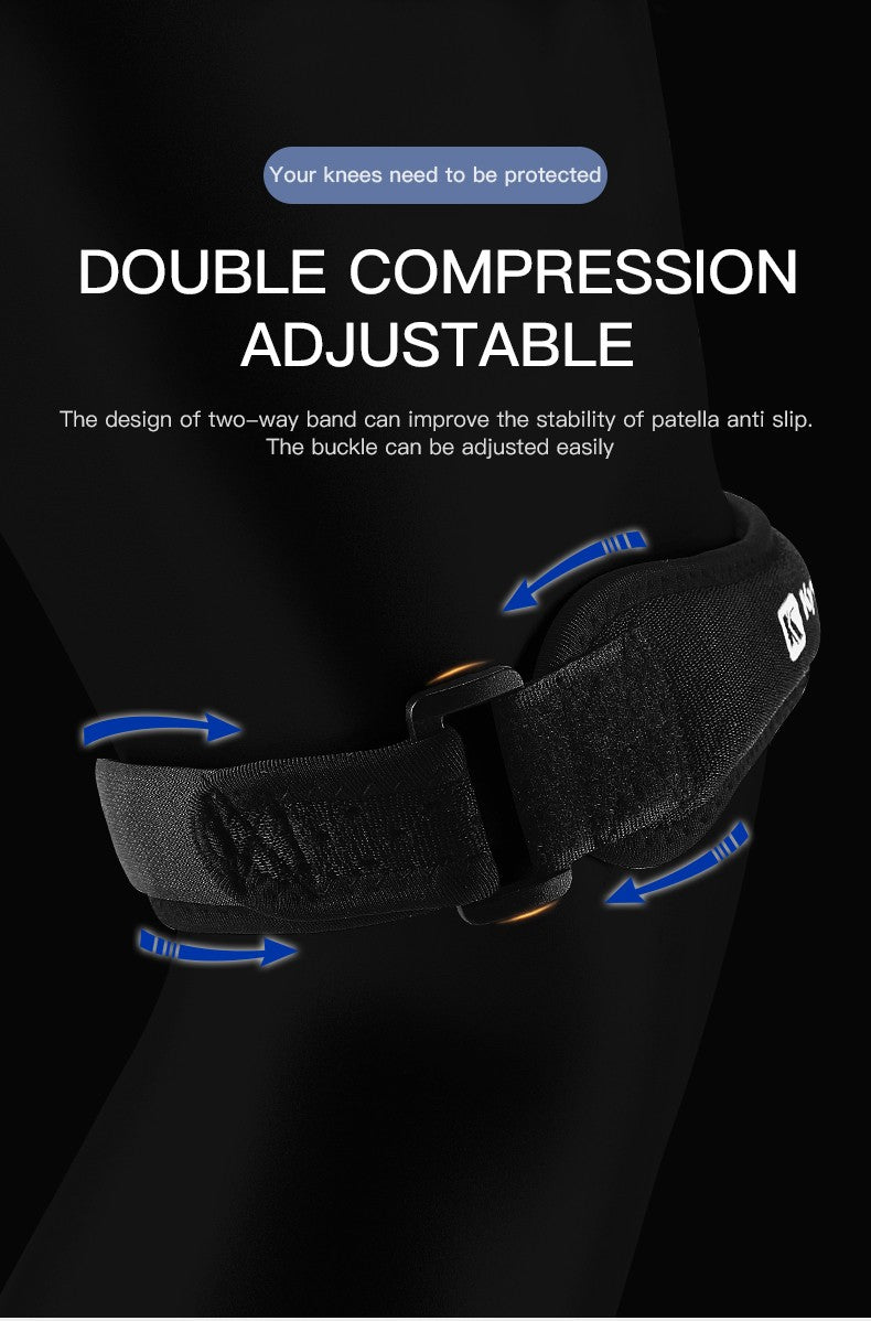 Rodillera rótula ajustable de Gel de sílice, Protector de correa para tendón de rodilla, rodillera para correr, deportes, ciclismo, gimnasio, soporte para rodilla, 1 ud.