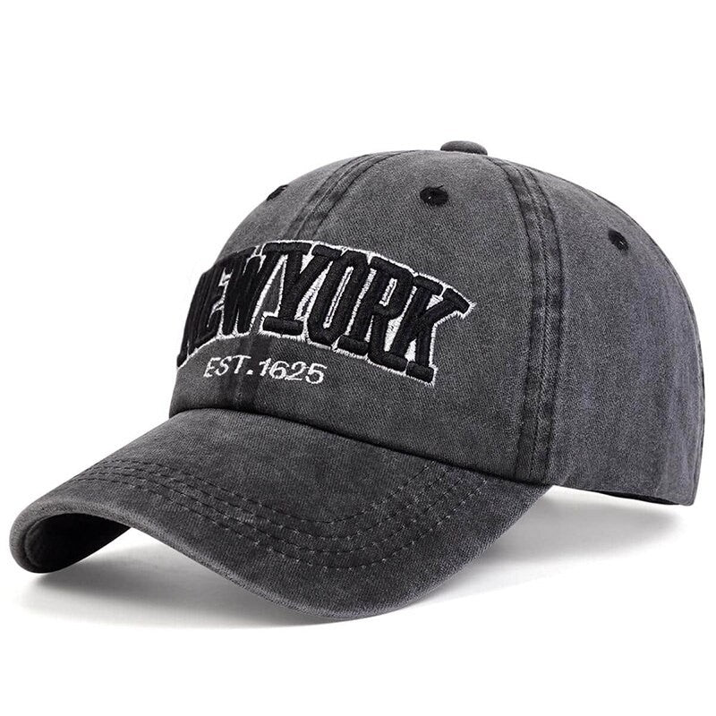 Gorras de béisbol bordadas de NUEVA YORK a la moda, sombreros casuales para el sol para adultos, sombrero de Hip Hop, gorras deportivas de Golf, gorras Snapback con lavado con agua