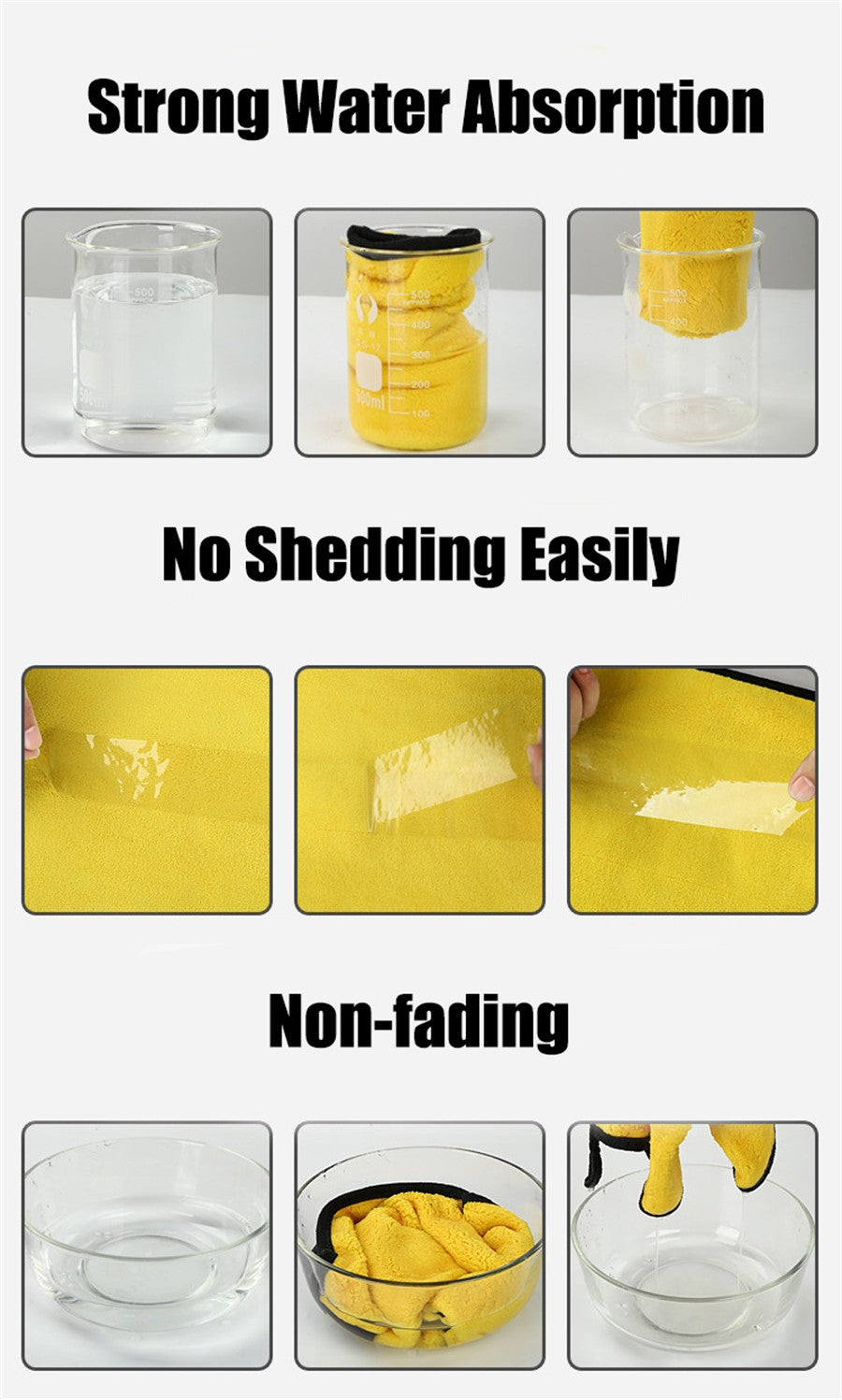 Toalla de limpieza de microfibra