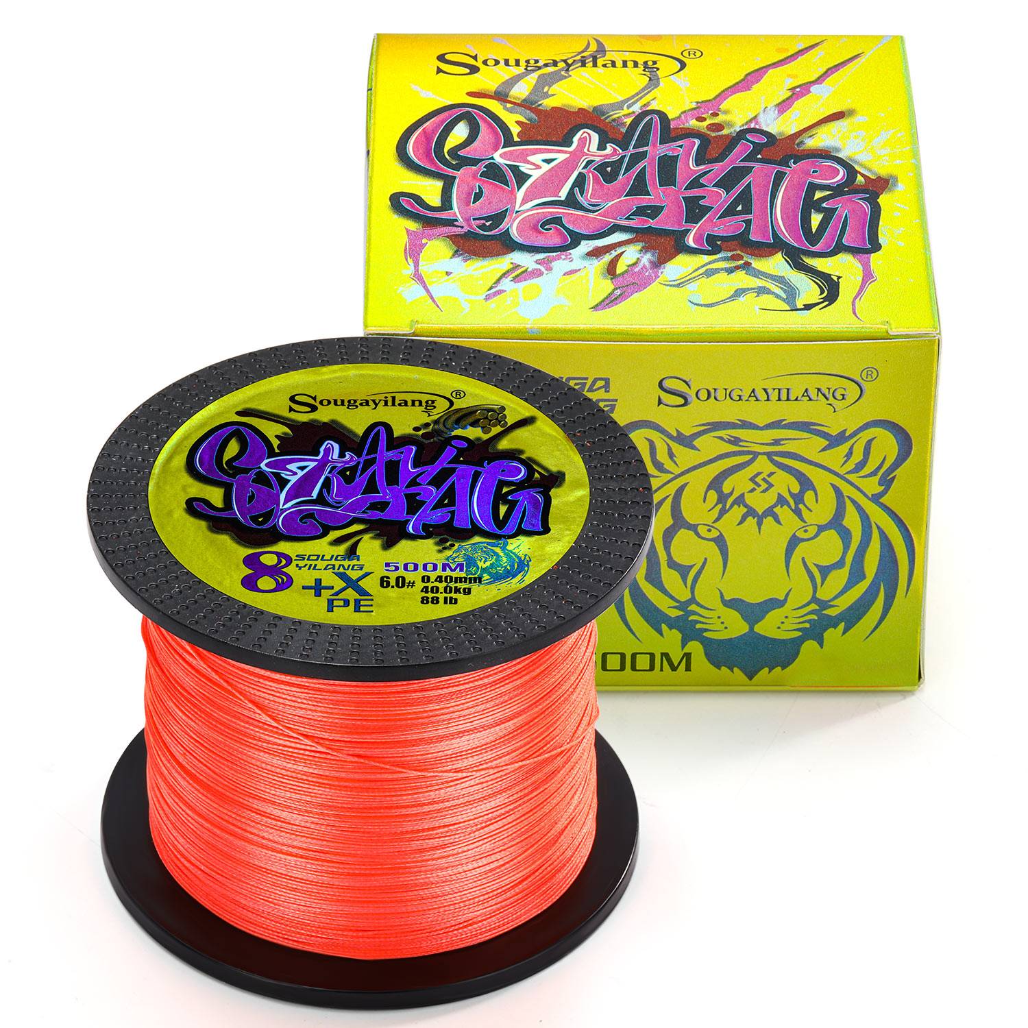Sougayilang 100M 300M 500M X8 hilo de pescar trenzado 0,12-0,40mm hilo de pescar de carpa multifilamento multifunción para 22-88LB