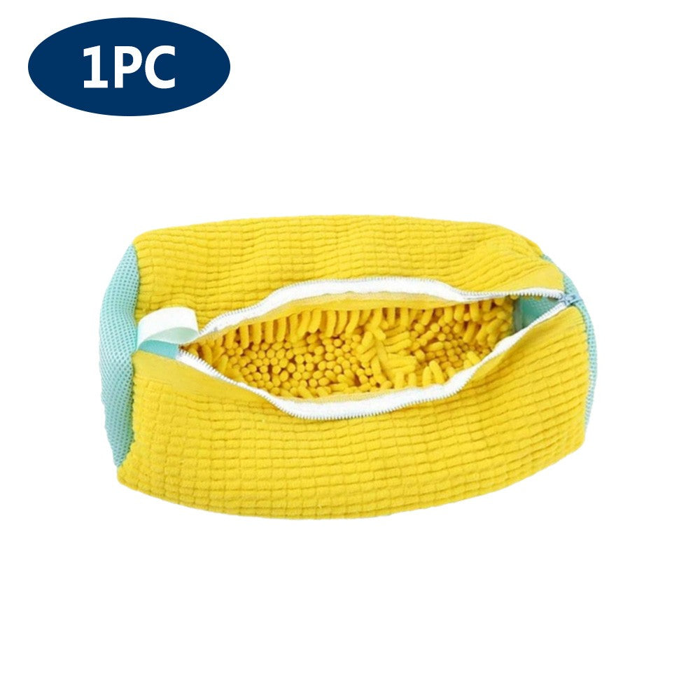 Bolsa de lavado de tenis, bolsa de lavandería, Protector de zapatos acolchado, bolsa de lavado de poliéster de fibra esponjosa, organizador de secado lavable a máquina