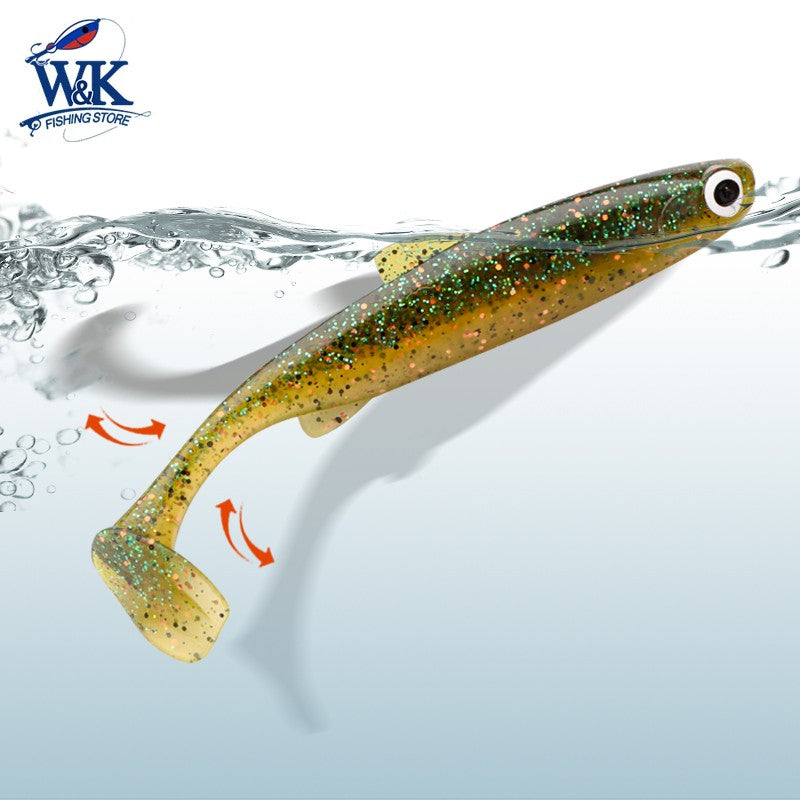 2024 nuevo cebo blando 5 tamaños Hoduller Swimbait para Lucio Zander Snook perca Señuelos de pesca con ojos 3D JIG Head Rig señuelo suave