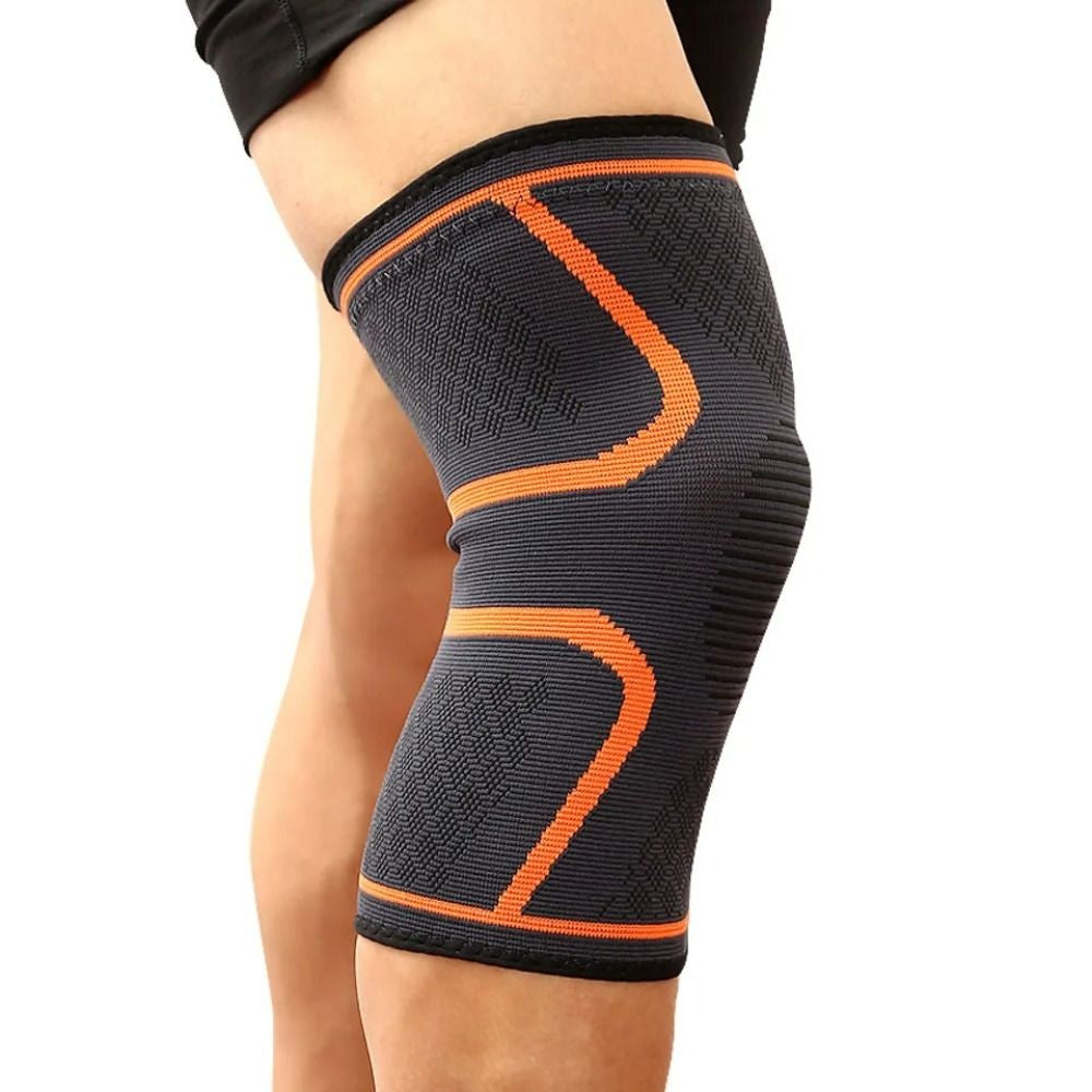 Rodillera de compresión deportiva de nailon elástico, rodillera de compresión para baloncesto, Fitness, correr, ciclismo, 1 ud.