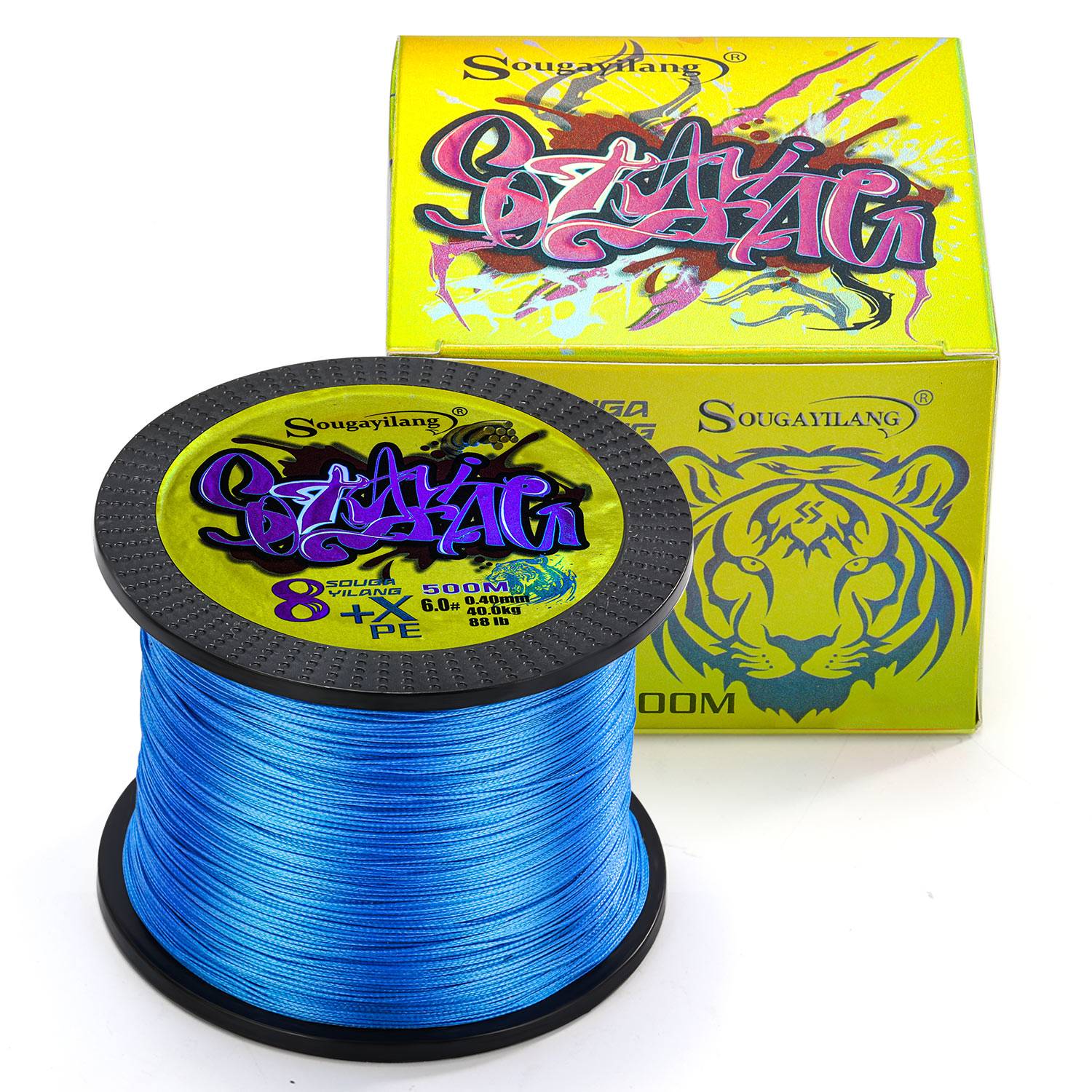 Sougayilang 100M 300M 500M X8 hilo de pescar trenzado 0,12-0,40mm hilo de pescar de carpa multifilamento multifunción para 22-88LB