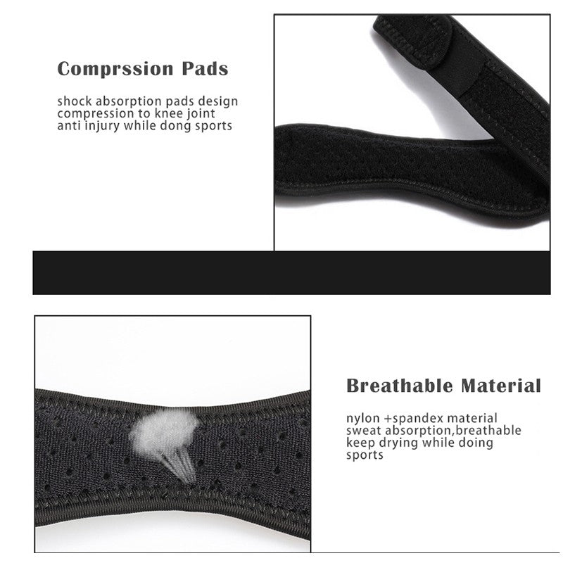 Rodillera para tendón rotuliano, rodillera ajustable con absorción de impacto,