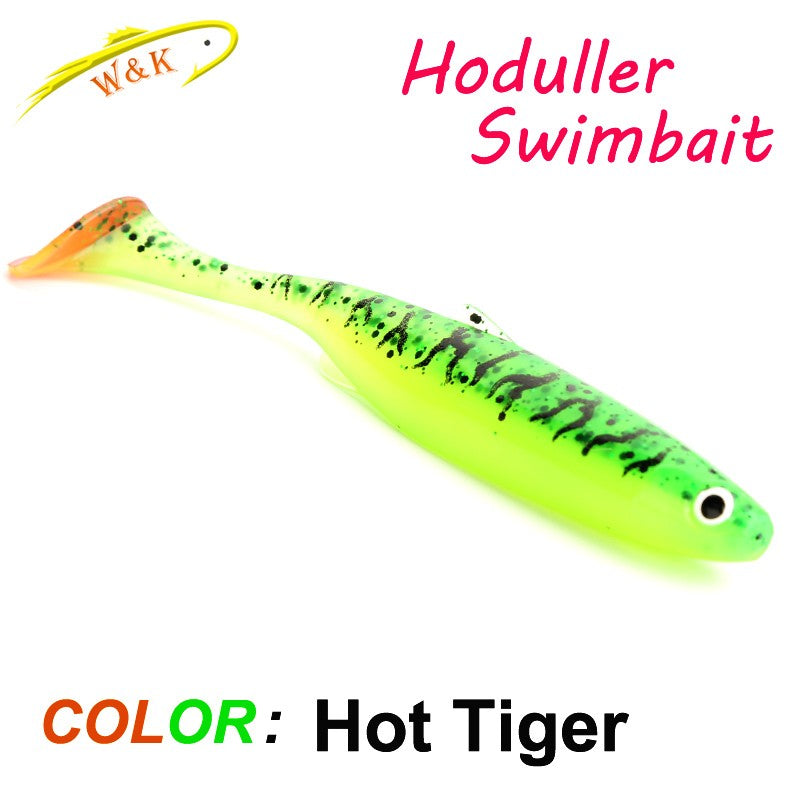 2024 nuevo cebo blando 5 tamaños Hoduller Swimbait para Lucio Zander Snook perca Señuelos de pesca con ojos 3D JIG Head Rig señuelo suave
