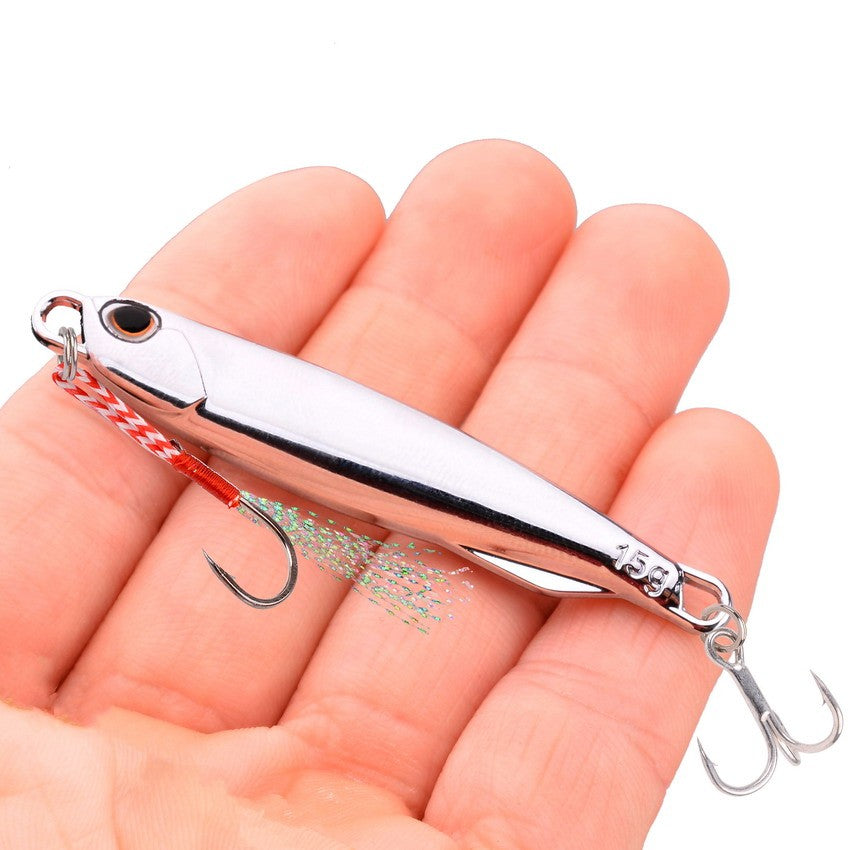 Juego de Señuelos de Pesca, 10 Uds., plantillas de 20G, 30G, 40G, Jigbait, señuelo de Pesca chapado en plata, señuelos fundidos en la orilla, cebo de Metal, señuelo de Pesca Artificial