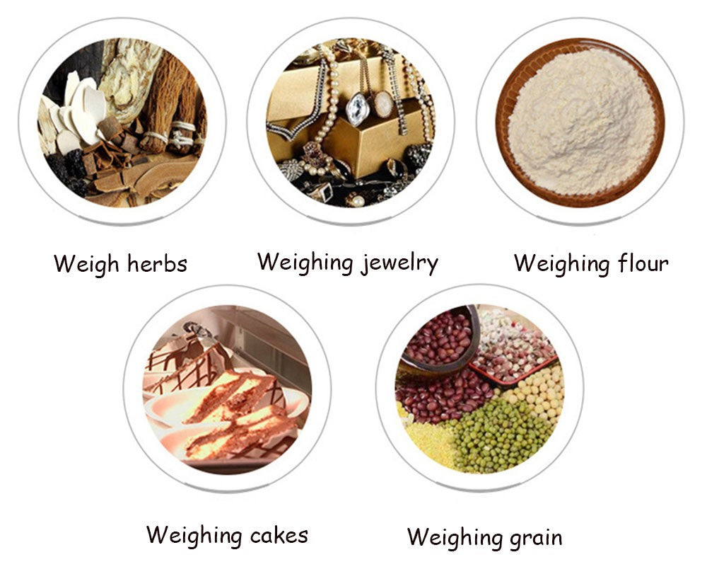 Mini báscula electrónica de acero inoxidable para joyería, báscula Digital de bolsillo, balanza de peso de gramos de oro, báscula de bolsillo portátil