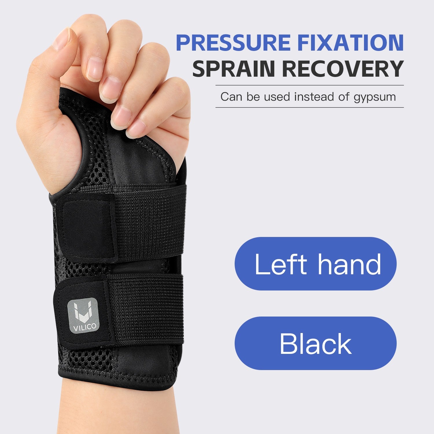 Muñequera para túnel carpiano, soporte con férulas, soporte de mano para artritis, tendinitis, esguince, lesiones, dolor de muñeca, 1 ud.