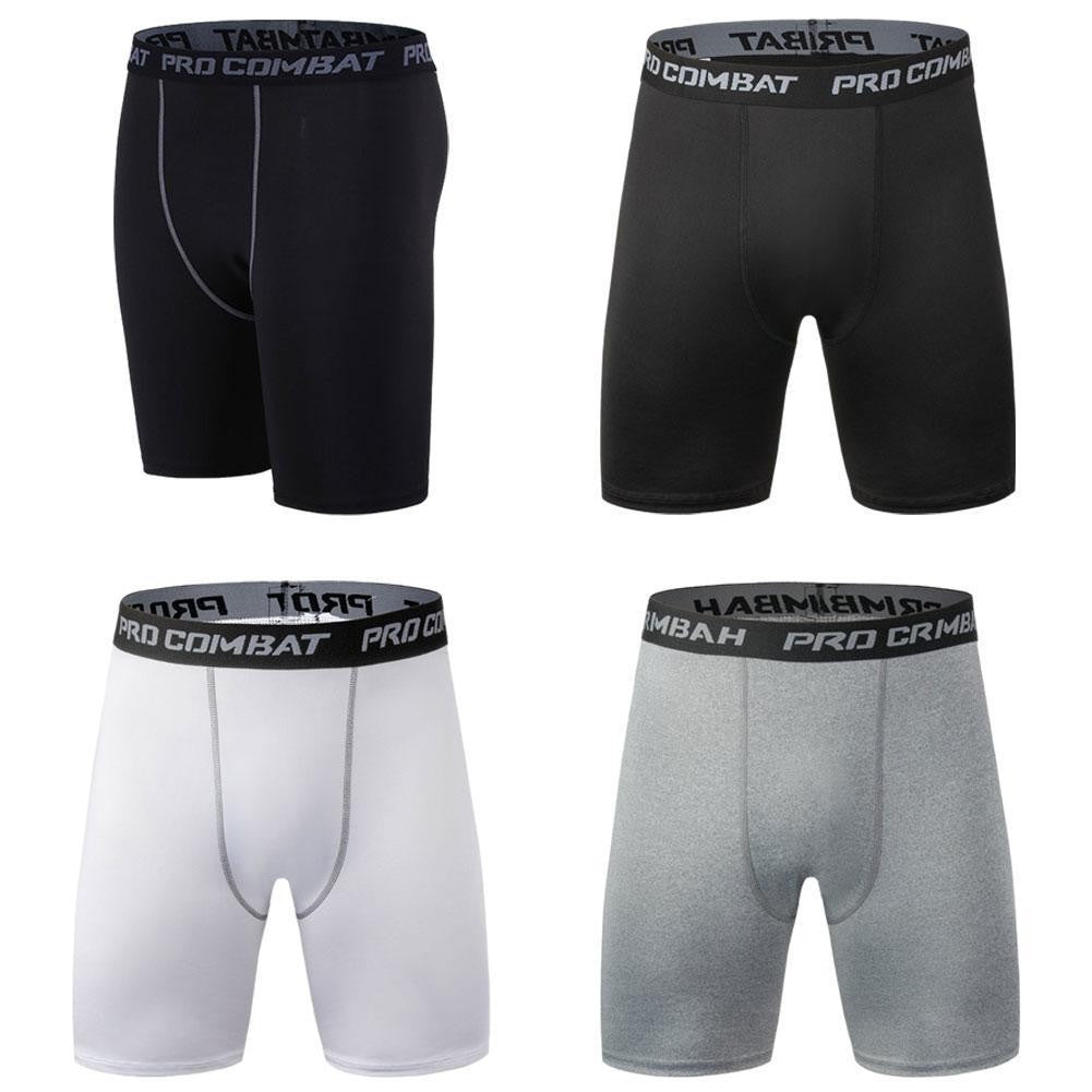 Pantalones cortos deportivos de secado rápido para hombre, Shorts ajustados para correr, Fitness