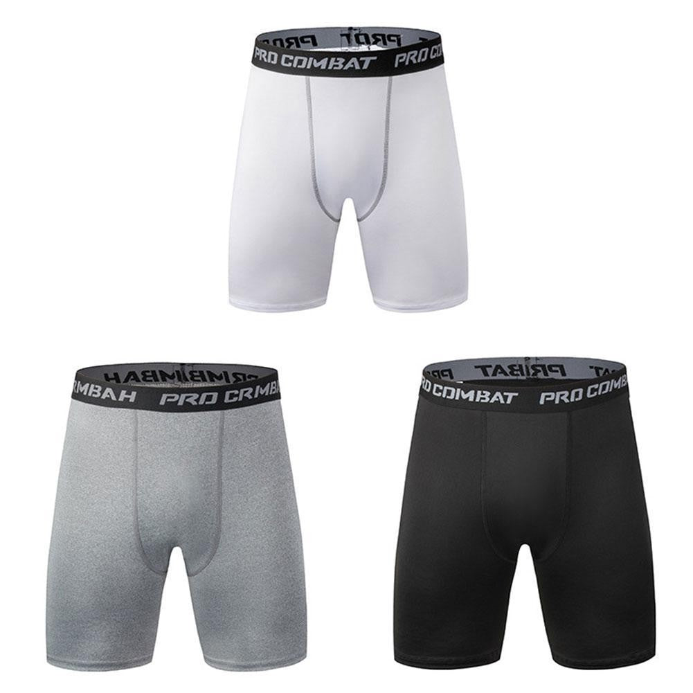Pantalones cortos deportivos de secado rápido para hombre, Shorts ajustados para correr, Fitness