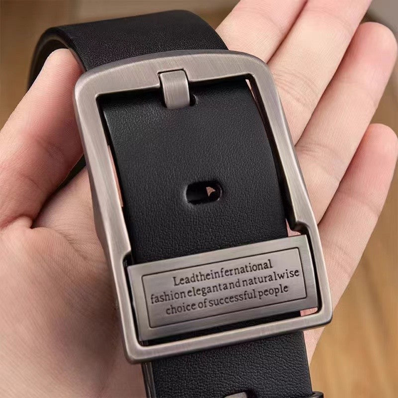 Cinturón de cuero de vaca para hombre