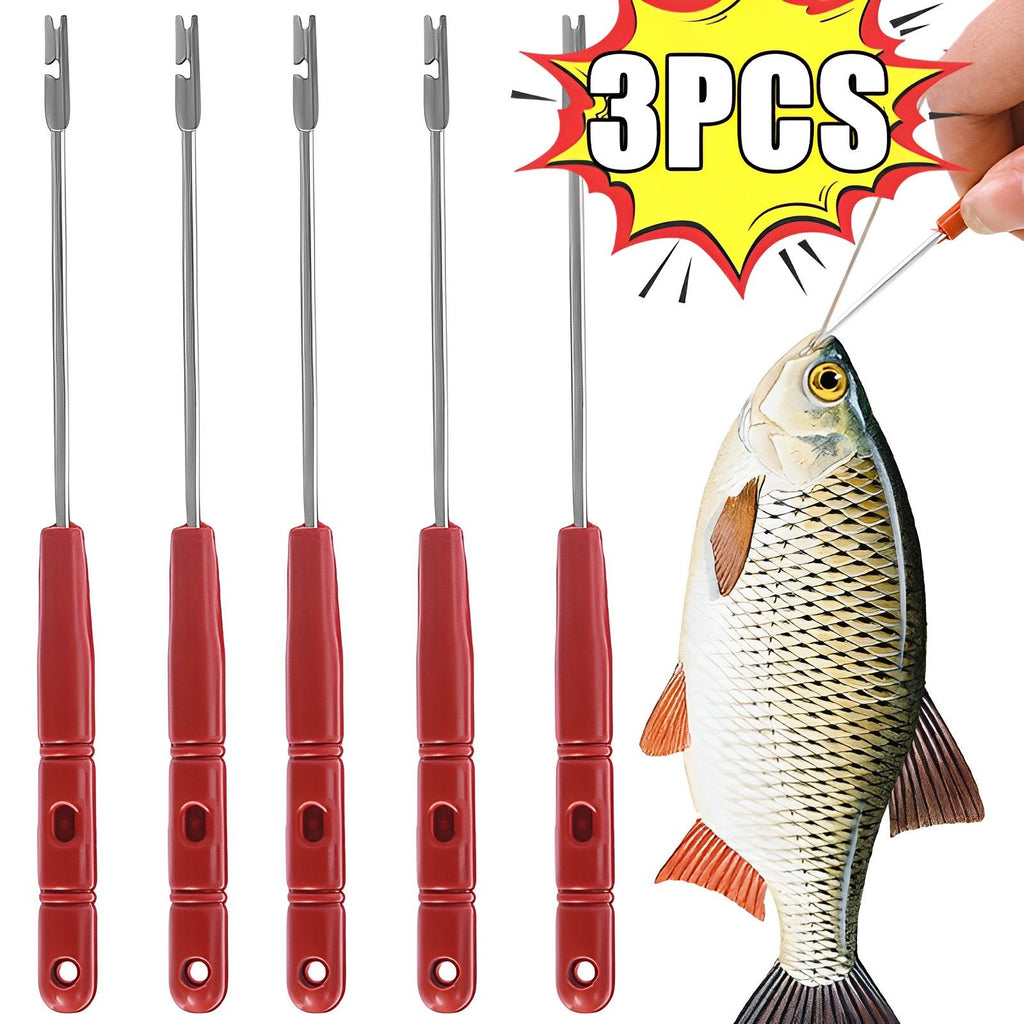 Nuevo removedor de anzuelos de pesca, aparejos de pesca rápidos de acero inoxidable, separador de anzuelos, Extractor de seguridad, aparejos de pesca, accesorios