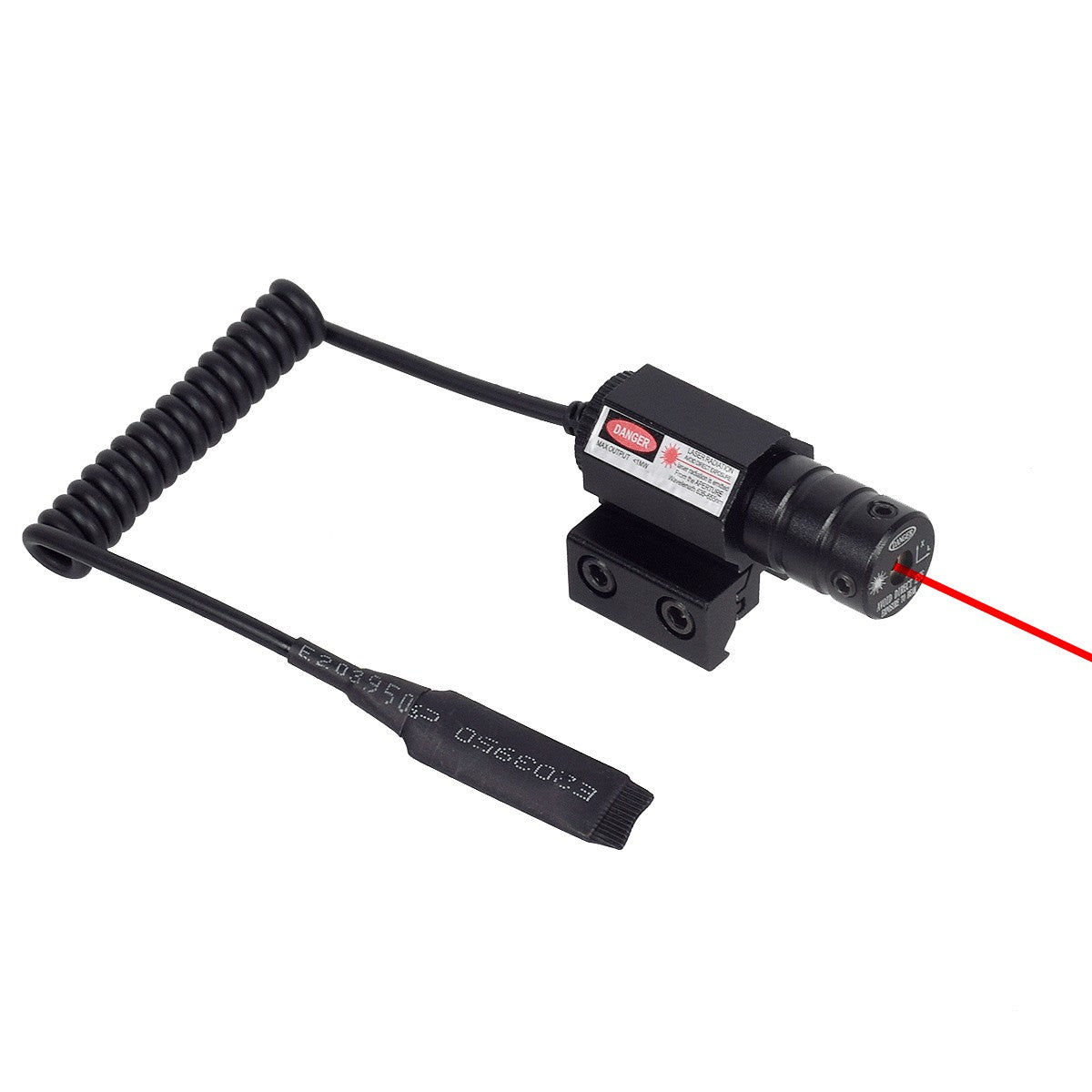Mini mira láser táctica de punto rojo para Rifle, pistola de caza de tiro, juguete de caza ajustable de 11mm y 20mm con batería