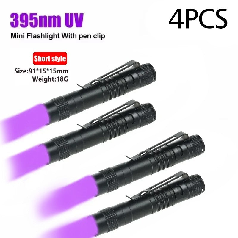 Linterna UV  ultravioleta con clip
