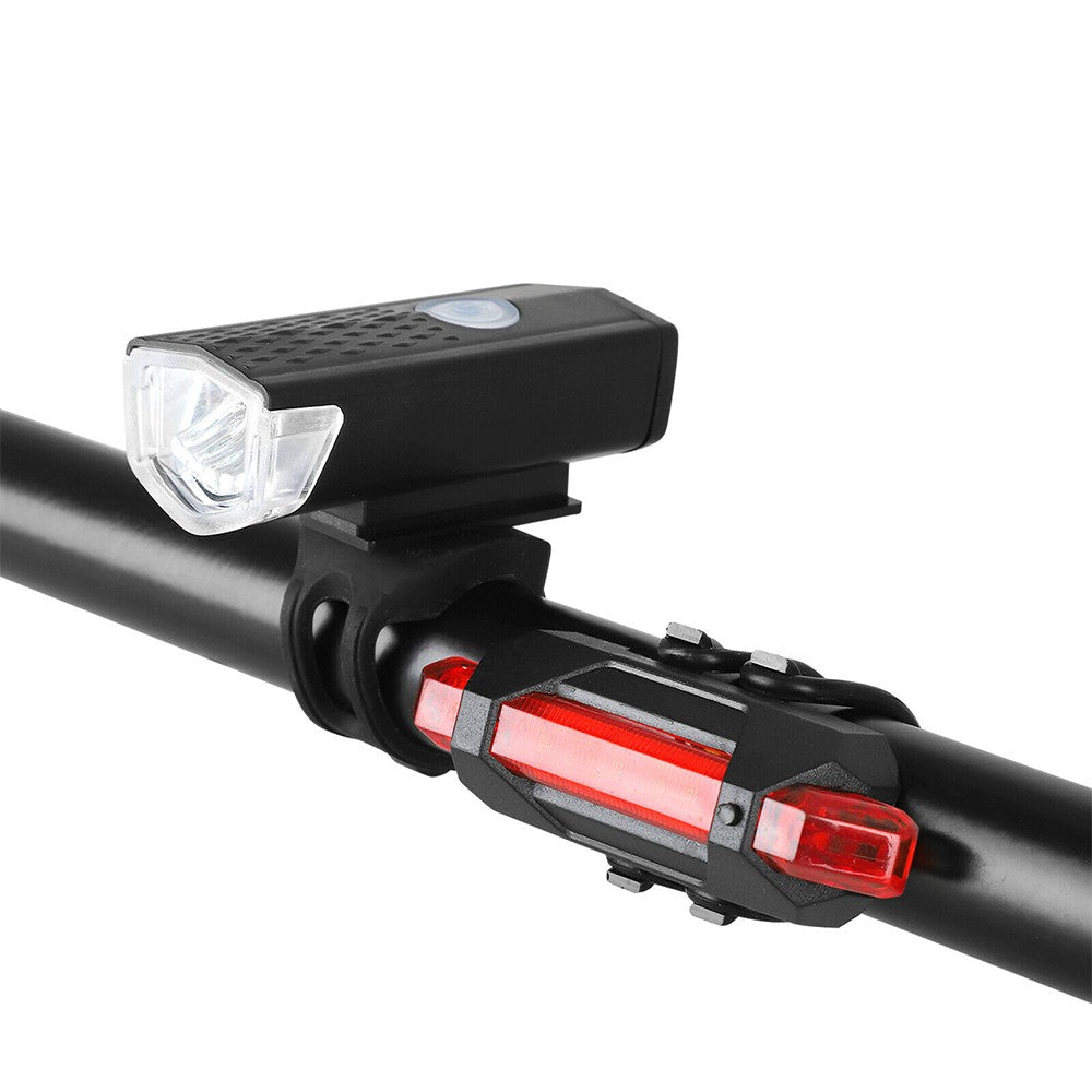 Luz LED para bicicleta ZK30, recargable por USB, faro delantero y trasero para bicicleta de montaña, linterna, luz de advertencia de seguridad en ciclismo