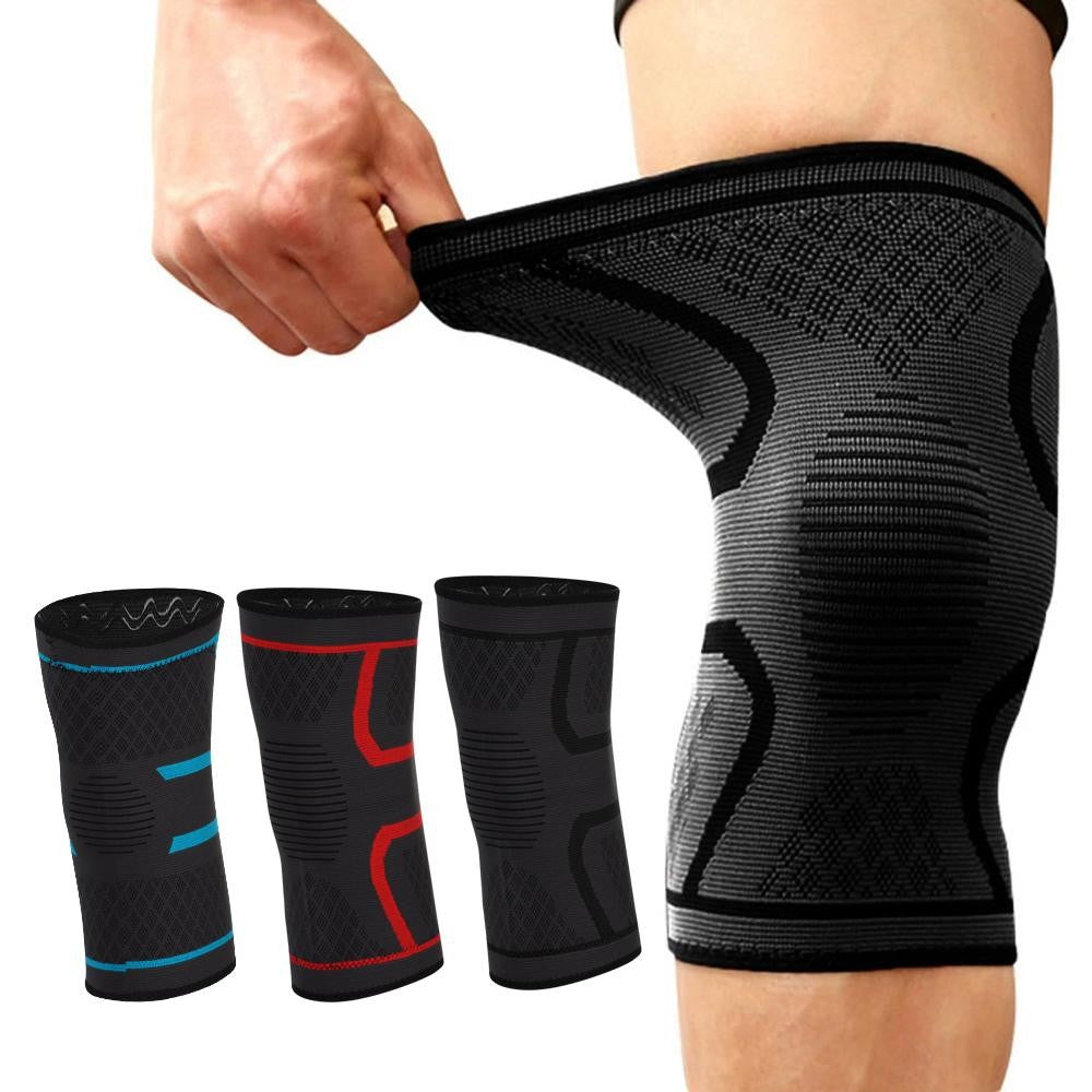 Rodillera de compresión deportiva de nailon elástico, rodillera de compresión para baloncesto, Fitness, correr, ciclismo, 1 ud.
