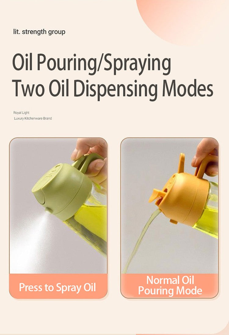 Dispensador de aceite de vidrio