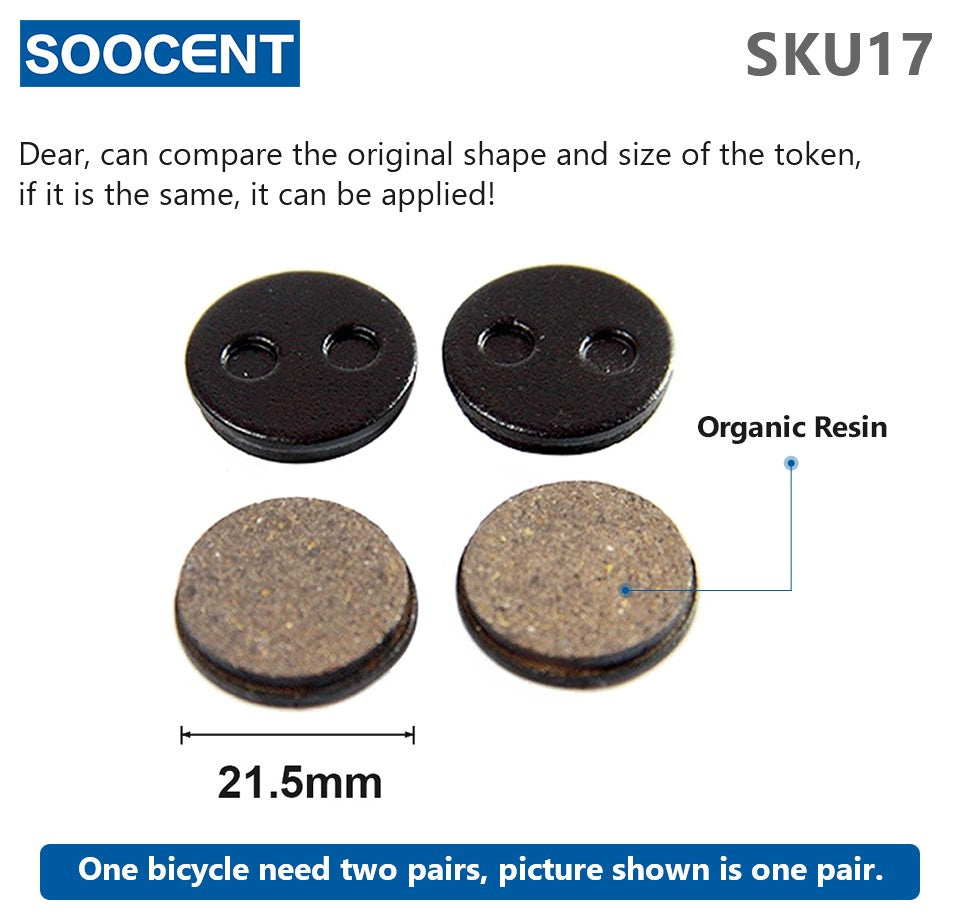 Pastillas de freno hidráulicas para bicicleta de montaña, pastillas de freno de disco de resina orgánica para Shimano xt M445 355 395 Magura, 1 par/2 uds.